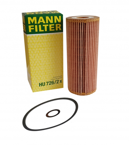 MANN Ölfilter HU726/2x & Dichtungen Audi Seat Skoda VW Ford 